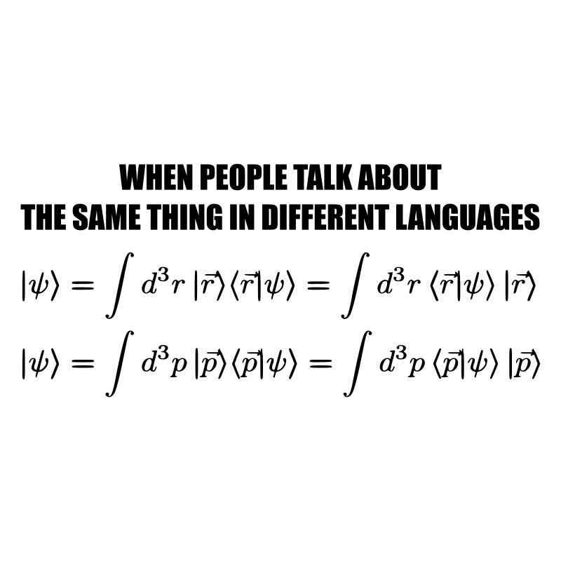 Quantum Physics Joke - Representation