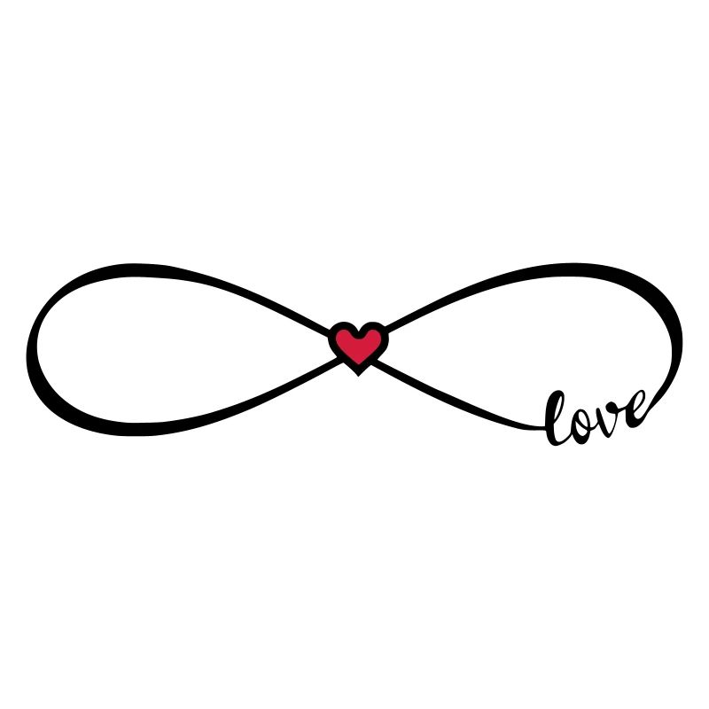 Infinity Love Font Infinity 8 Red Heart