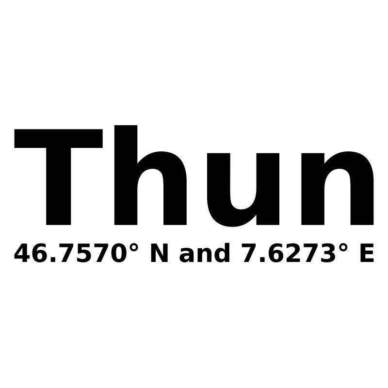 Thun - with geo coordinates horizontal