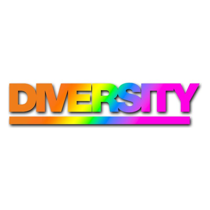 Typo Diversity Rainbow Shadow