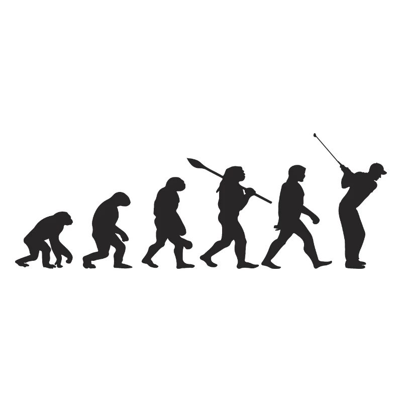 Golf Evolution Retro Geschenk für Golfer