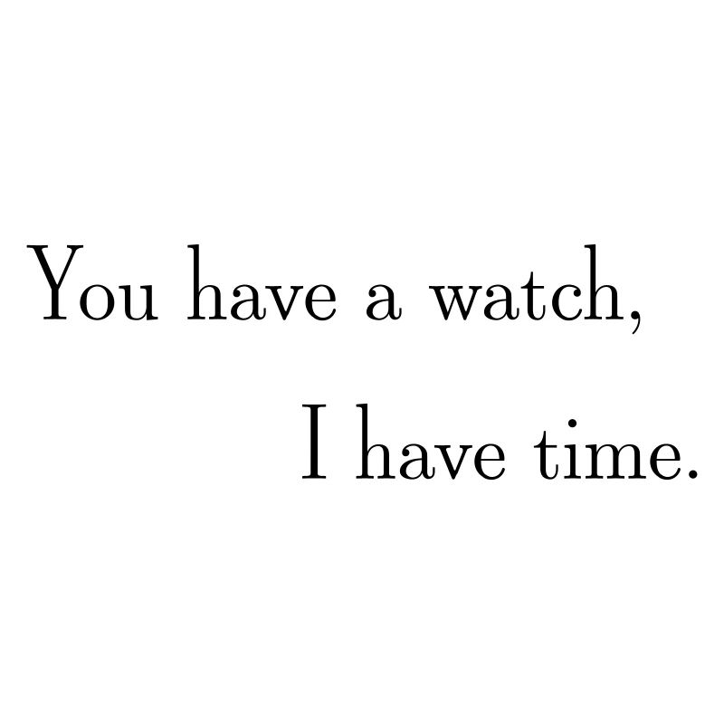 A clock but no time
