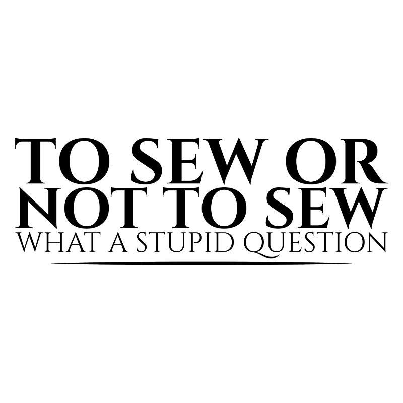 Coudre ou ne pas coudre, quelle stupide question 2