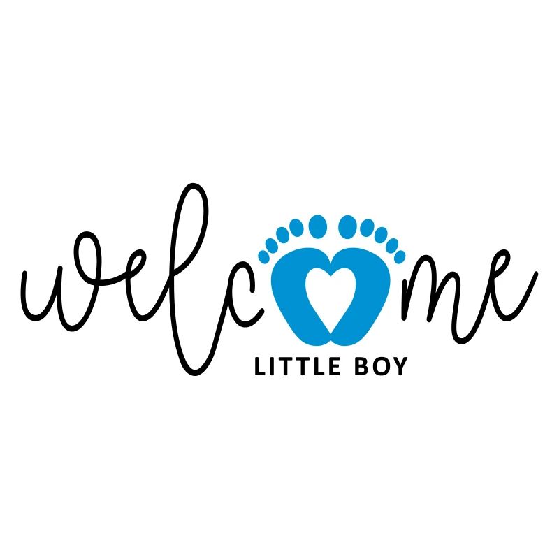 Baby Junge ist geboren. Geburtskarten.
