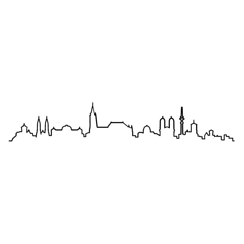 Skyline Nürnberg Silhouette