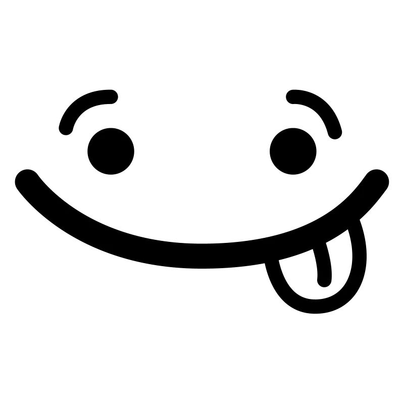 Smile Face Tongue Funny Funny Grimace