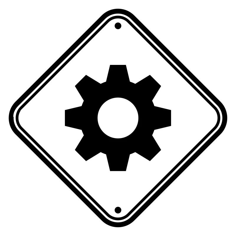 engineer gear danger shield zone caution mecha