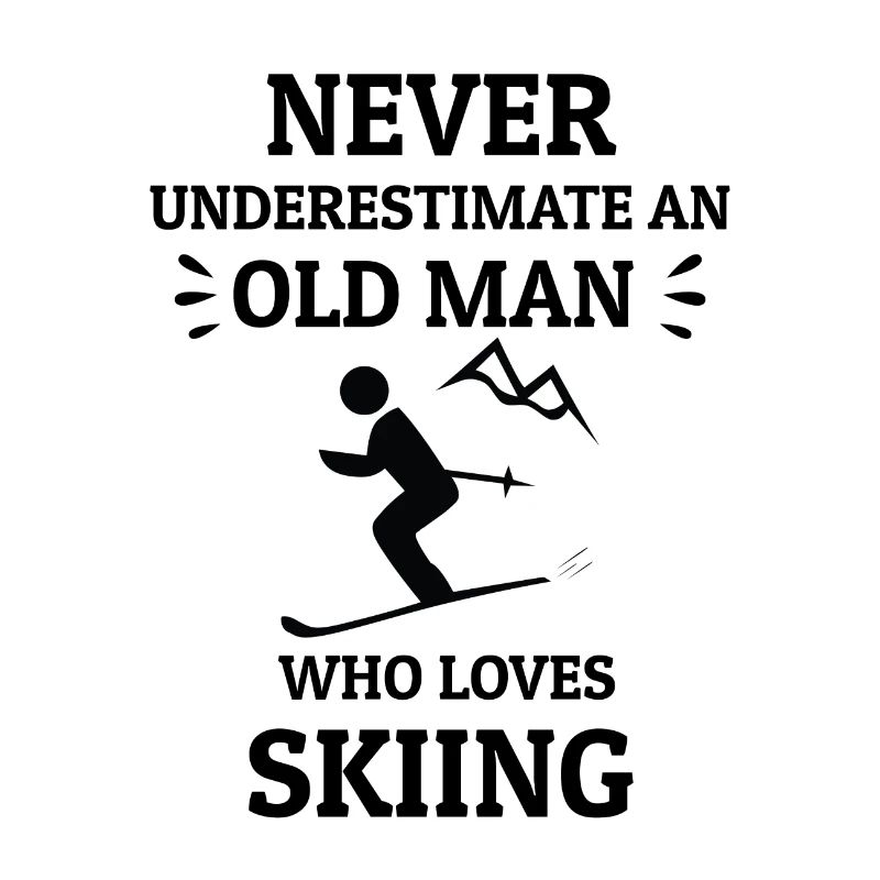SKIING OLD MAN