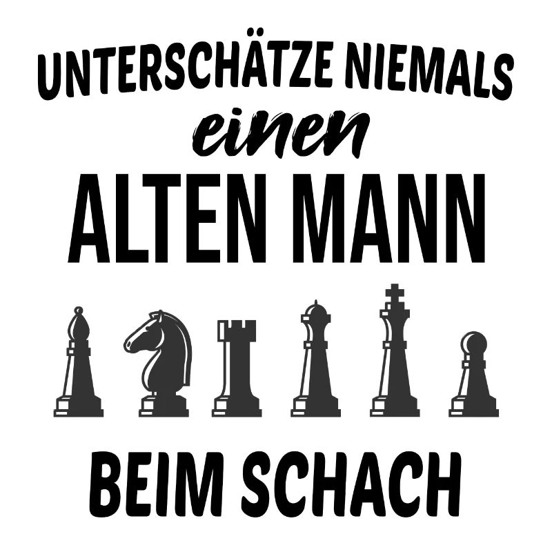 Schach Rentner Opa Geschenkidee