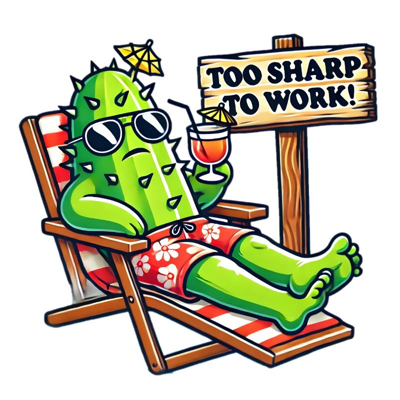 Too Sharp to Work 🌵😎