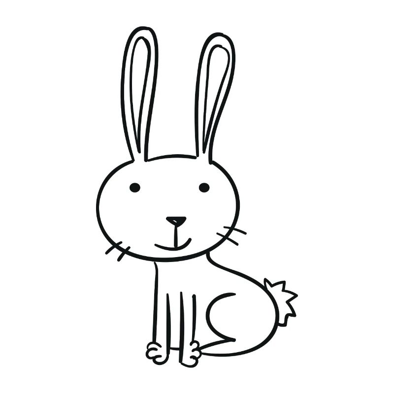 drawn rabbit