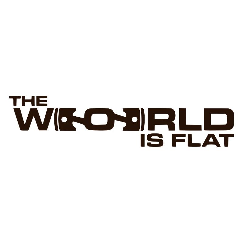The World is Flat Boxermotor Gift Idea
