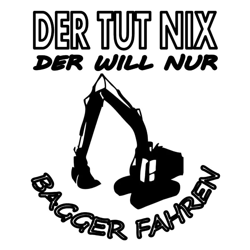 Bagger fahren Baggerfahrer Baustelle Geschenkidee