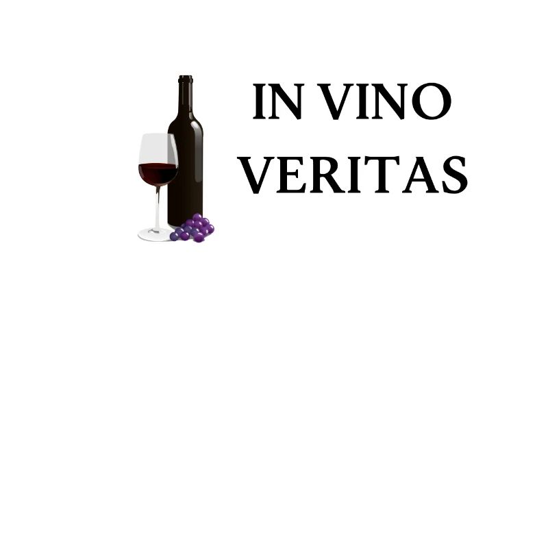 In Vino Veritas Wine Lovers Wine Saying Red Wine