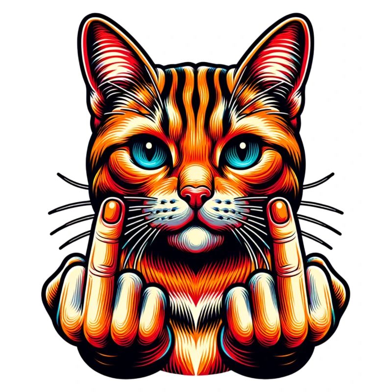 Funny Evil Cat