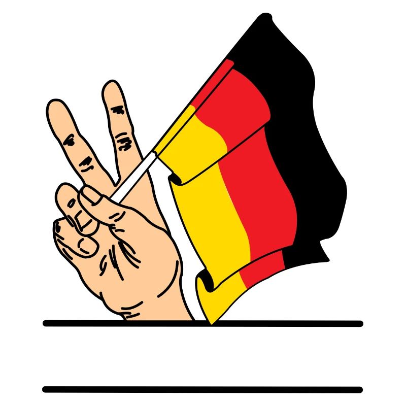Flag Germany peace sign text space