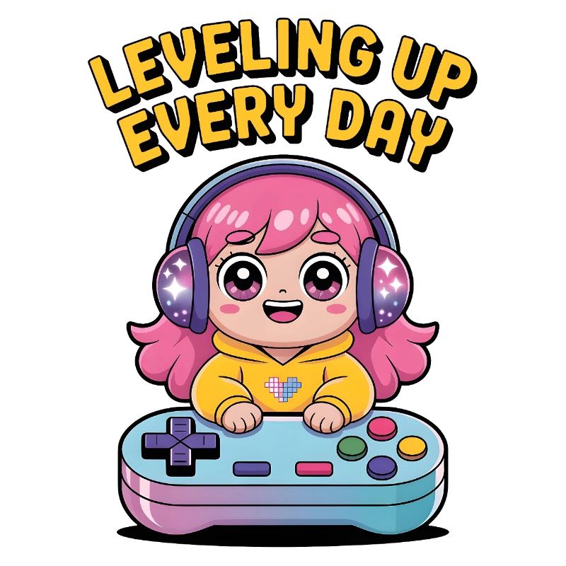 Leveling Up Thème de jeu mignon pour les filles