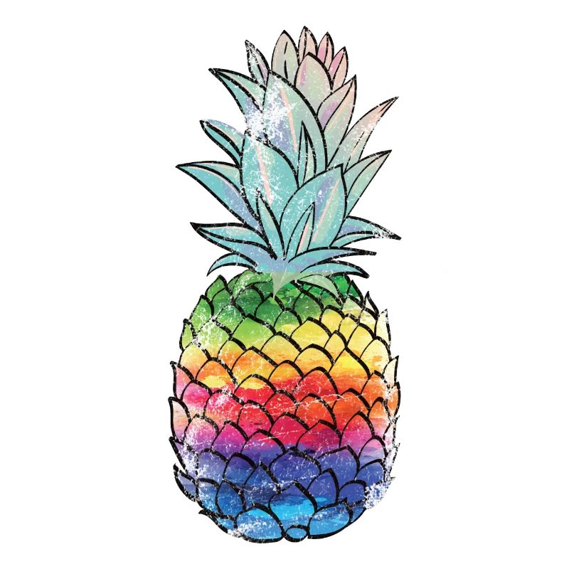 Rainbow Pineapple Pineapple Shirt