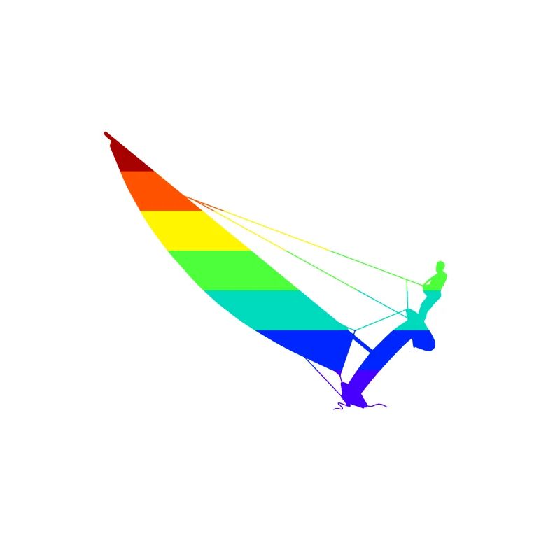 Katamaran in Regenbogen