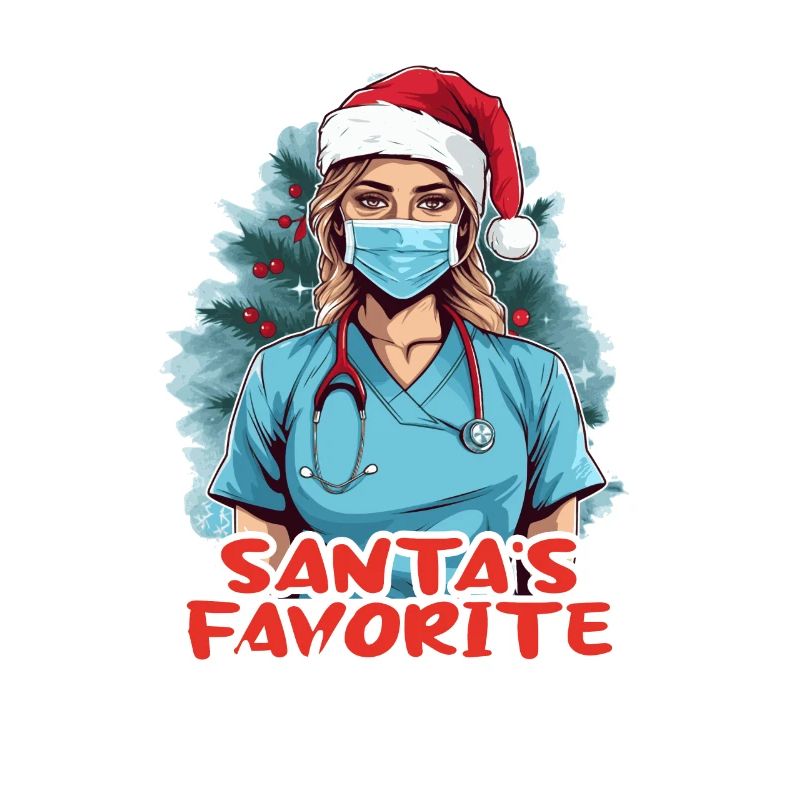 Infirmière de joyeux Noël