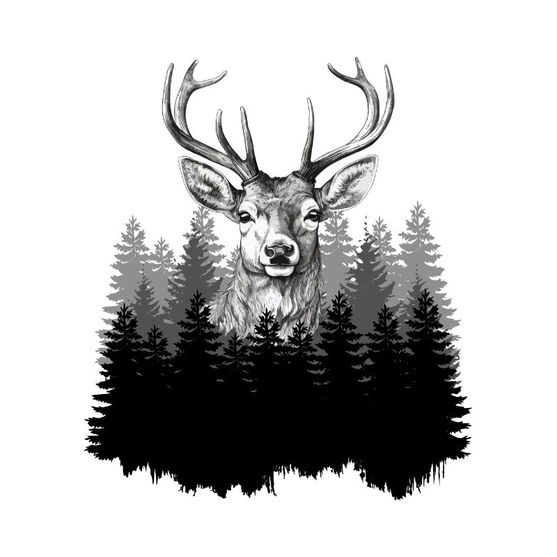 Jäger Bergsteiger Wanderer Hirsch