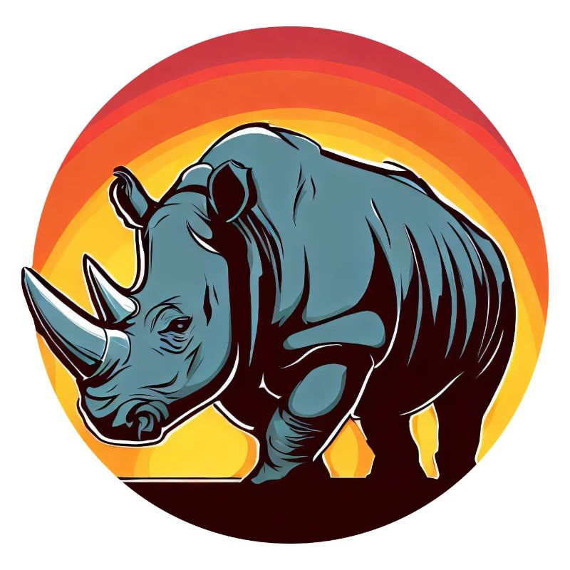 nashorn sunset rund