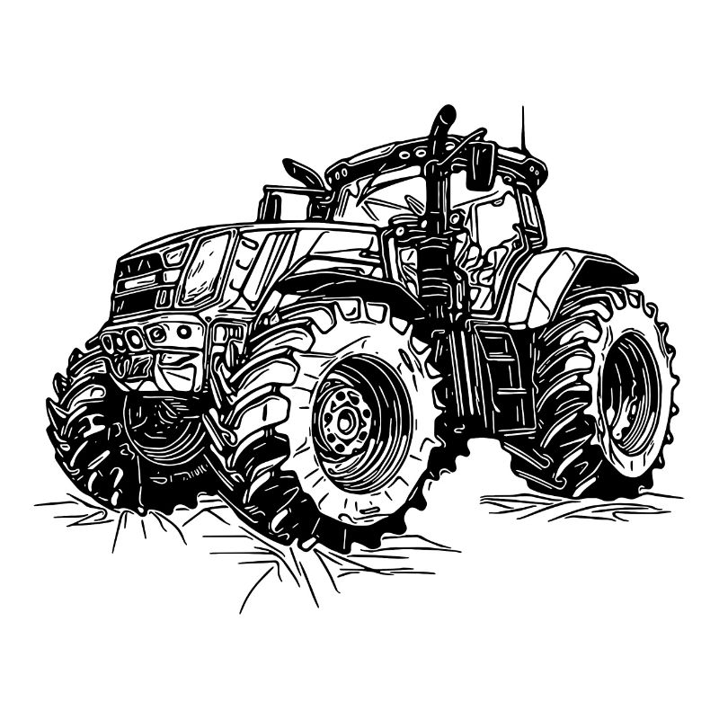 Große Acker Zugmaschine Farm Ernte Traktor