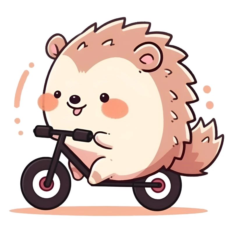 Igel Radfahrer