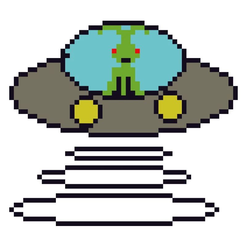 Retrogaming Pixel Ufo