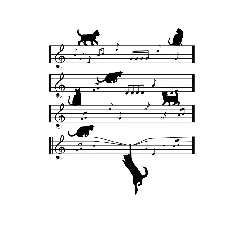 Cats notes Misical gift