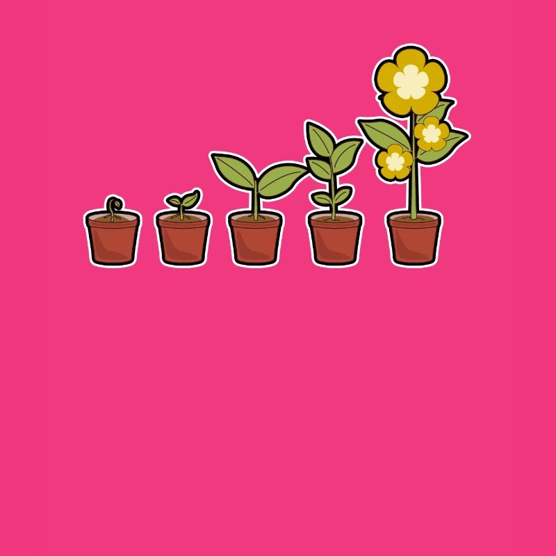 Evolution d'une fleur en fleurs dans le pot
