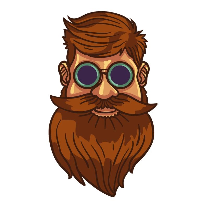 Bart Bärtig Bartträger Hipster Vollbart Geschenk