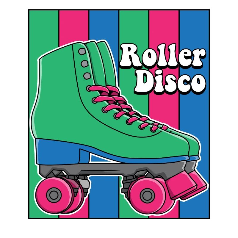 Roller Skate Inline-Skat Roller 70s 80s Gift