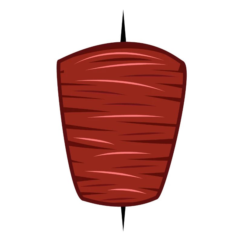 Doner kebab vector