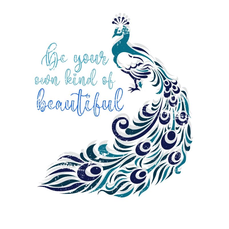 Peacock plumage