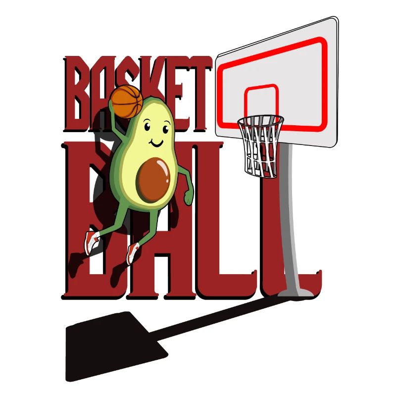 Basketball Avocado Dunk Tshirt