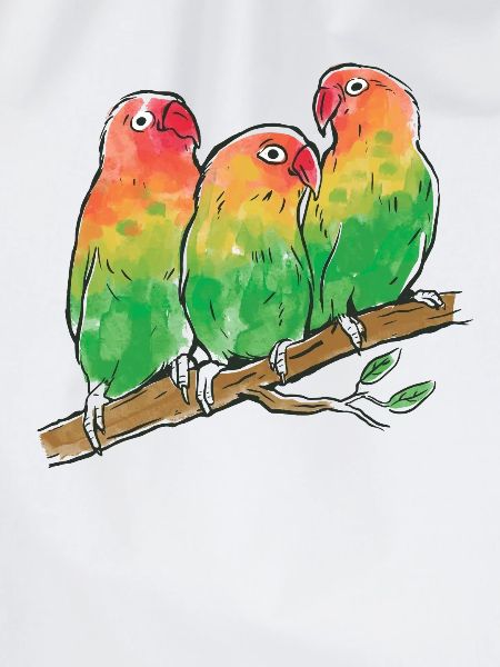 Aquarell Papageien