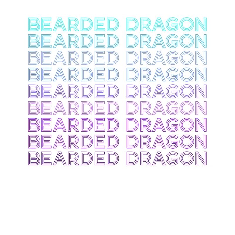 Bearded Dragon Lizard Retro