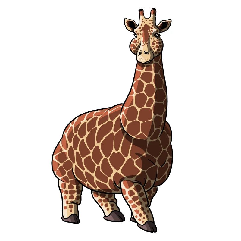 Fat giraffe