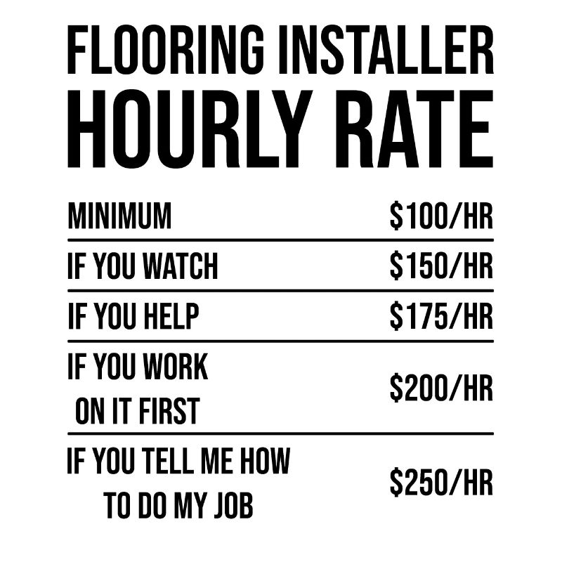 Humorous Flooring Installer Hourly Rate Builder