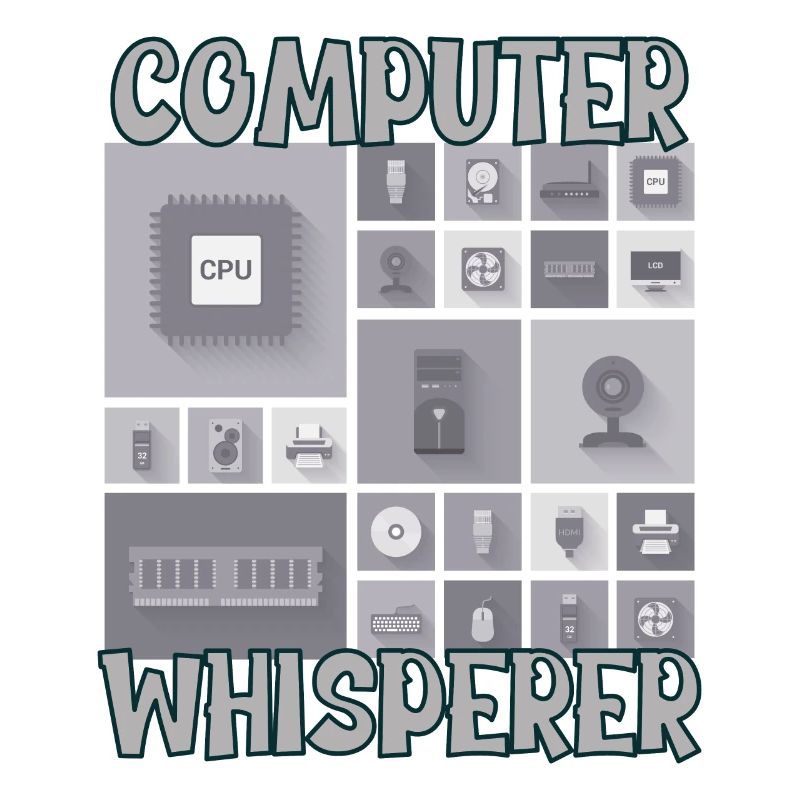 Computer Whisperer Support technique informatique Nerds Geeky
