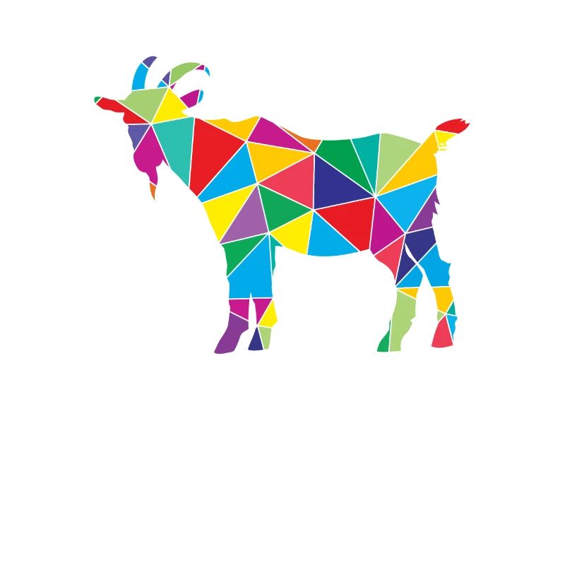 Low Poly Chèvre Géométrie Polygone Chèvre