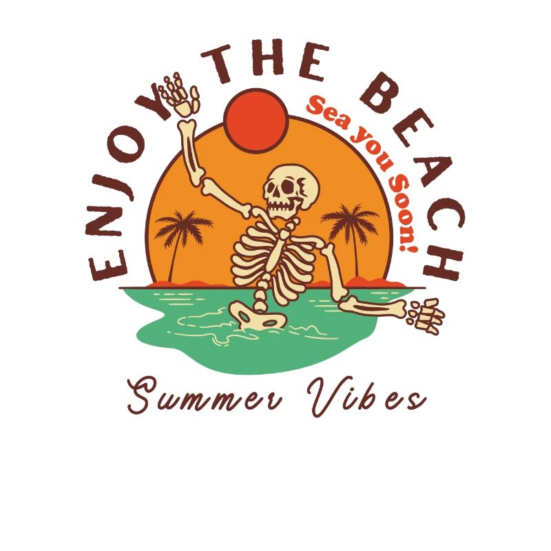 Enjoy the beach, sunset
