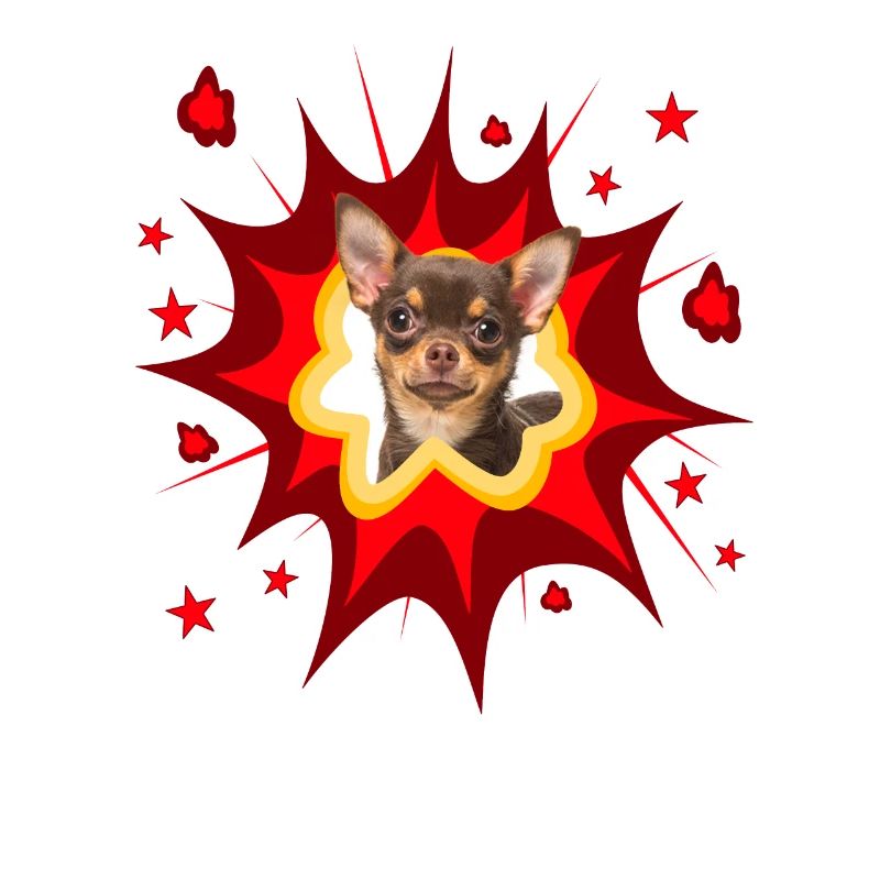 Conception de chien comique - Pow - Chihuahua