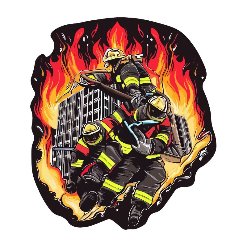 FIREFIGHTERS RESCUING