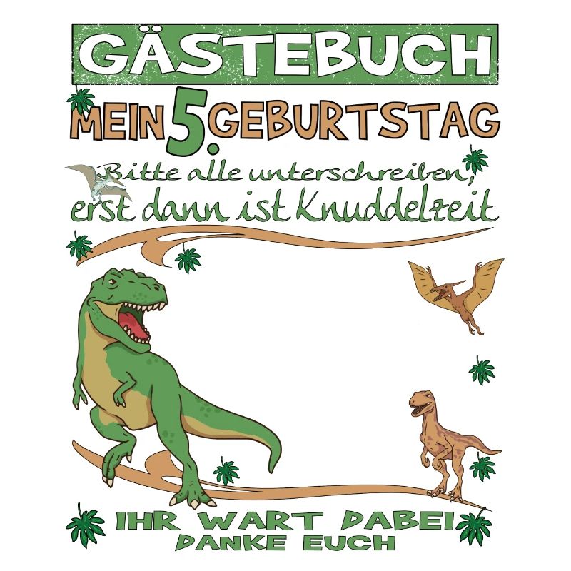 5. Geburtstag Junge & Mädchen Gästebuch