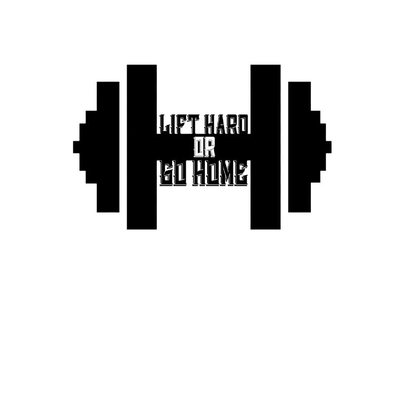 Heben Sie hart oder gehen Sie nach Hause T-Shirt - Funny Gym Weight