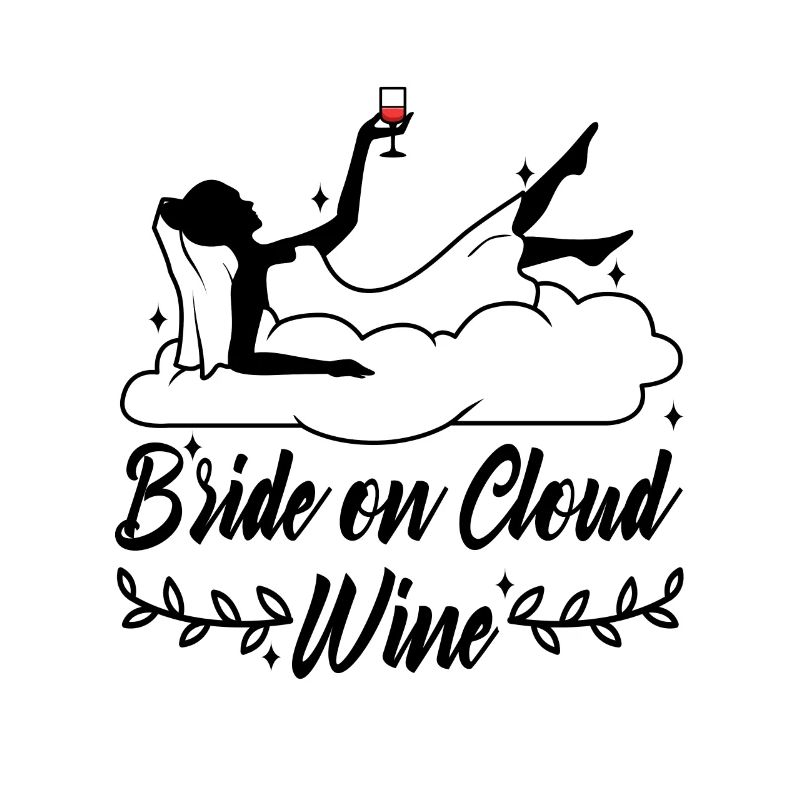 Bride on cloud wine