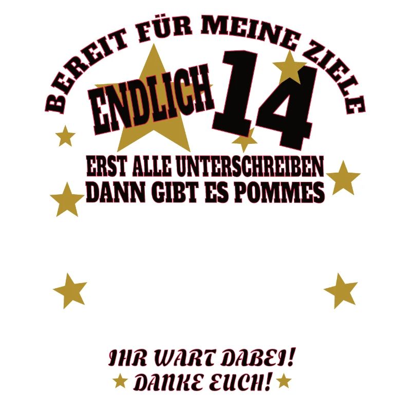 14. Geburtstag Mädchen & Junge Gästebuch