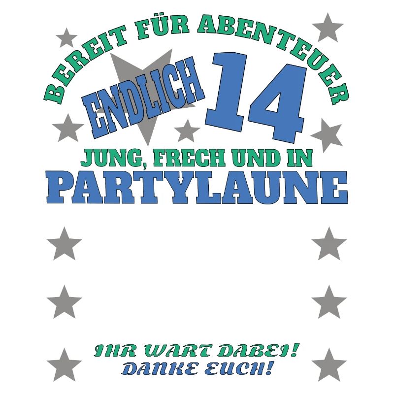 14. Geburtstag Mädchen & Junge Gästebuch
